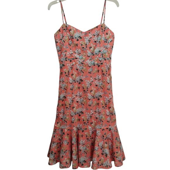 J Crew Liberty Fabric Ruffle Hem Midi Dress Size 4 Josephine Floral Print - Picture 1 of 15